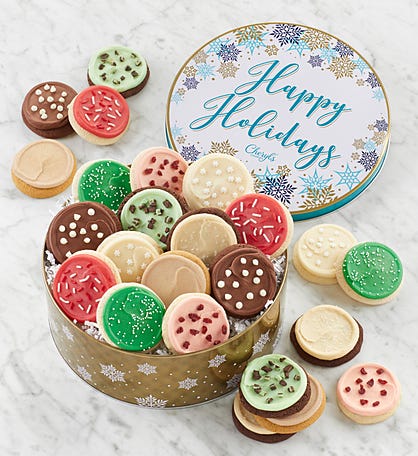 Premier Happy Holidays Frosted Gift Tin